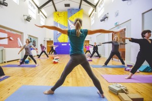 Preparing for Trikonasana